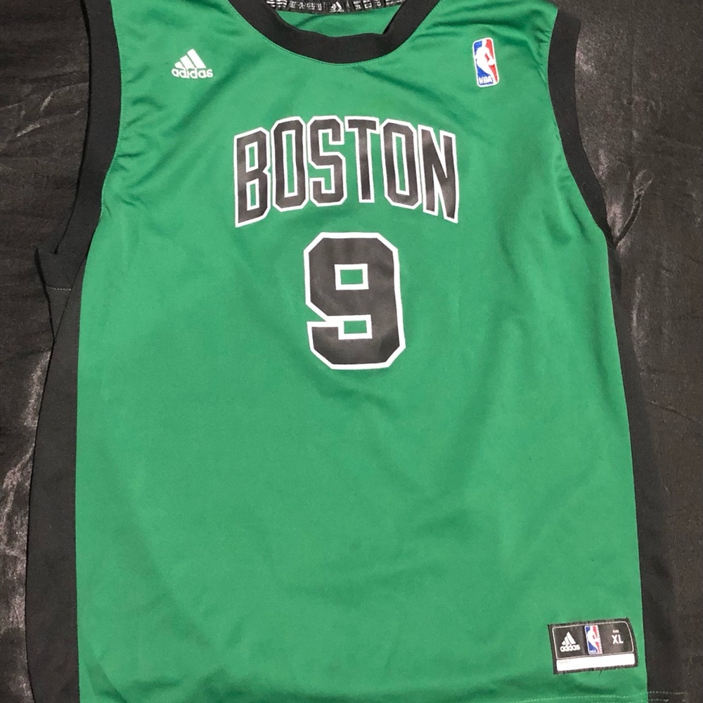 Adidas Green and Black Basketball Jersey